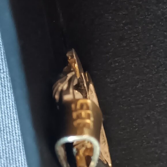 Vintage Sterling silver and gold Lion head pendant - Picture 2 of 7